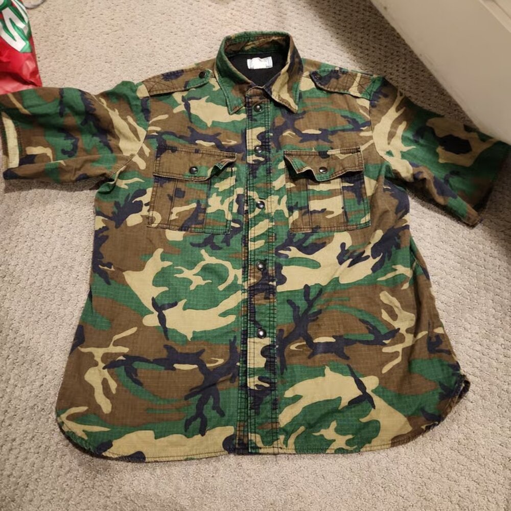Camo. Sparetime Sportswear Houston. Size L 100% Cotton